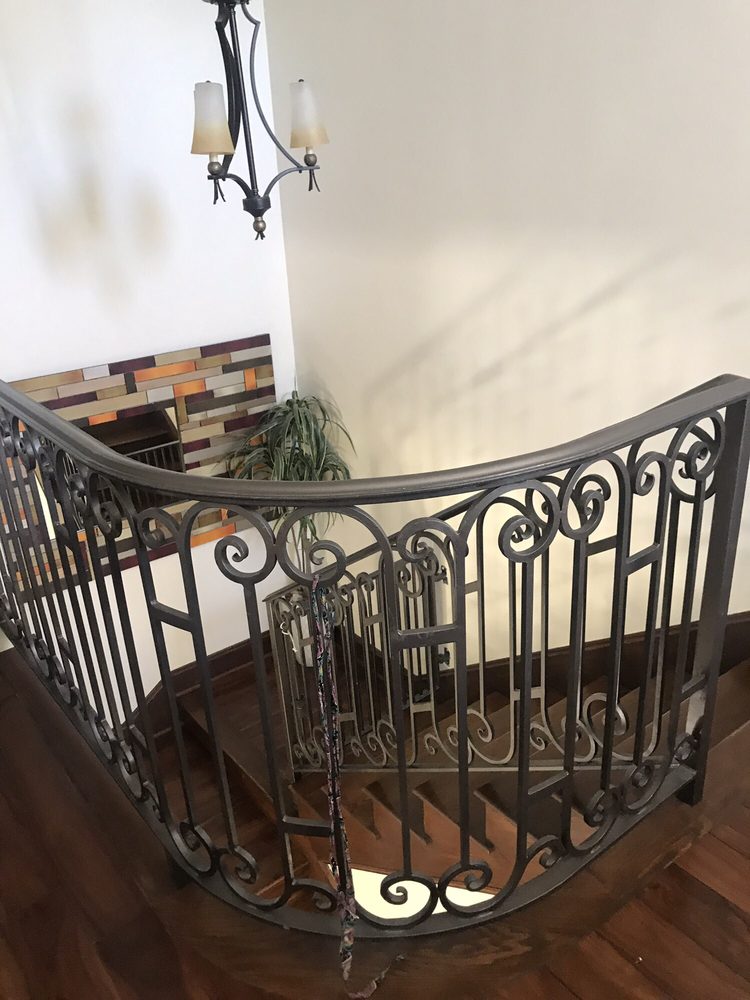 Artistic Interior Railings in Los Angeles CA 02 - by Isaac's Ironworks 818-982-1955